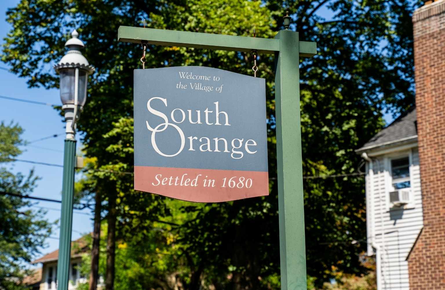 Welcome to the Village of South Orange sign